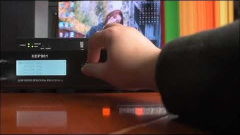 LED screen controller HDP901 video processor operation video from Huidu technology