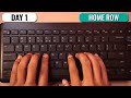 English Typing Course- DAY 1 | Free Typing Lessons | Touch Typing Course | Tech Avi