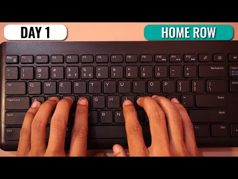 English Typing Course- DAY 1 | Free Typing Lessons | Touch Typing Course | Tech Avi