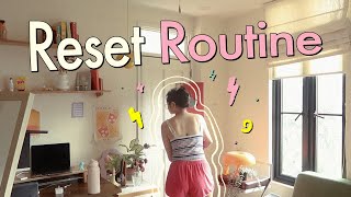 RESET VLOG 🫧☀️ productive week in a life (new room, errands, cherry red hair, family!)