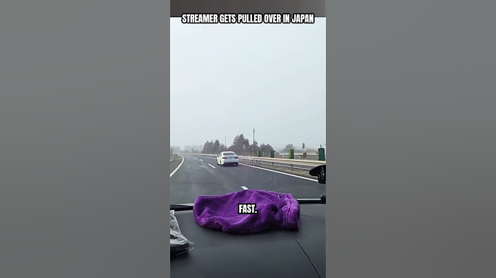 Streamer gets Pulled Over in Japan