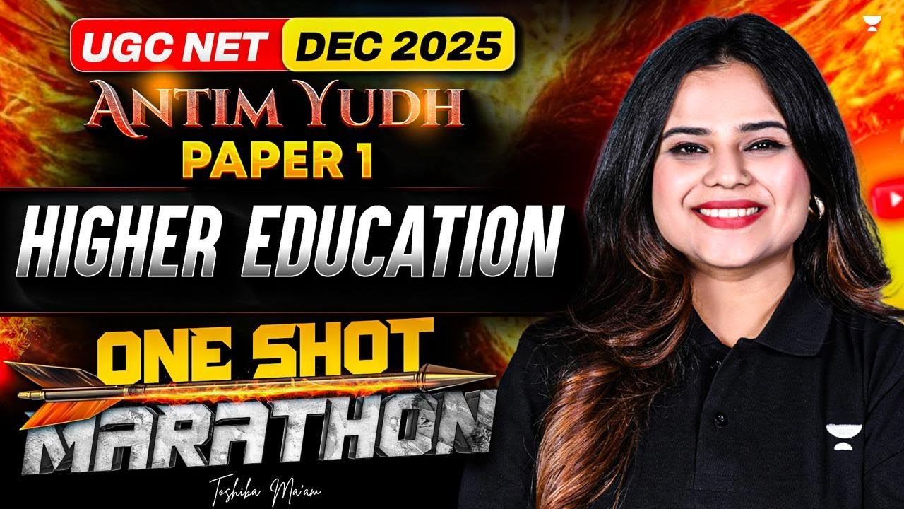 UGC NET Paper 1 Dec 2025 | Higher Education | One Shot Marathon ...