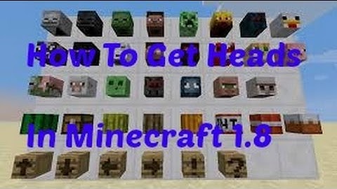 Minecraft 1.8 | How To Get A Head in Minecraft With Command Or Command Block |