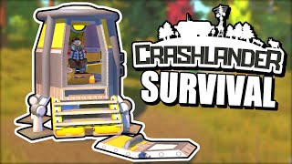 Starting a NEW Survival Adventure in Crashlander! (Scrap Mechanic Survival Mod 01)