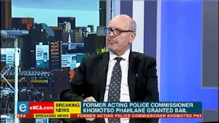 Paul o' Sullivan comments on Phahlane arrest