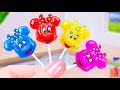 Cutest Rainbow Minnie Mouse Jelly 🌈 How To Make Honey Jelly 🍭 Miniature Cooking Jelly Recipe ❤️