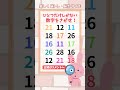 【脳トレ】18 脳活チャレンジ 1つしかない仲間外れの数字を探す #クイズ #quiz #shorts