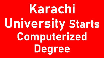 Karachi University Computerized Degree-Karachi University Degree-University of Karachi