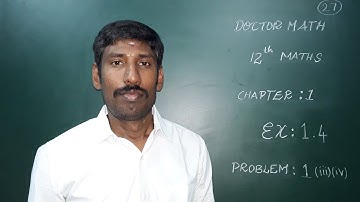 12TH MATH EX:1.4 PROB:1(iii,iv) CHAP:1 APPLICATION OF MATRIX AND DETER CRAMER