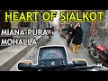 Explore deep into mianapura mohalla pakistan  pov motorcycle ride tour sialkot city