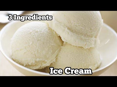 Homemade Ice Cream (only 3 – Ingredients) | Wheat Flour Ice Cream | Rich & Creamy Vanila Ice Cream