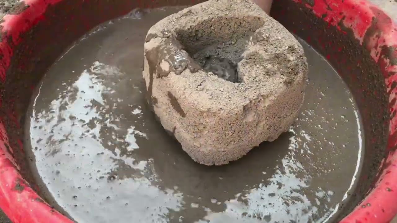 Gritty texture water crumbling satisfying mouthwatering dipping paste play