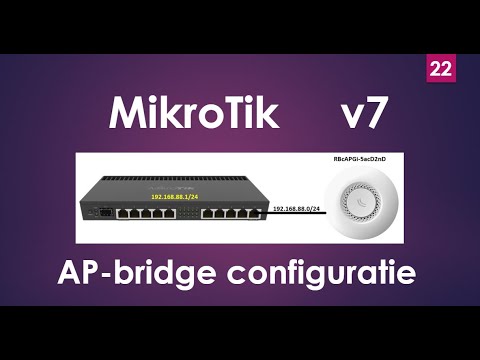 Mikrotik AP Bridge configuratie