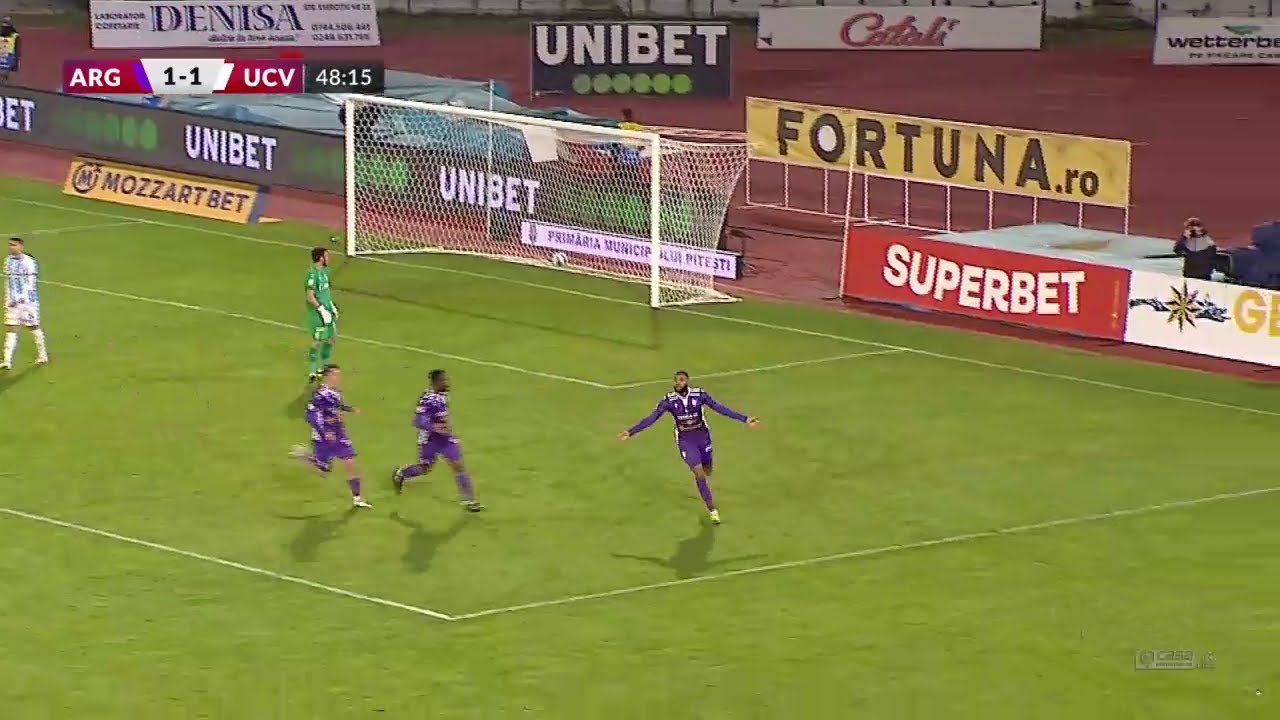 REZUMAT | FC Argeș - Universitatea Craiova 3-2. Ce nebunie de meci! Reghe, al doilea eșec la rând