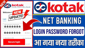 How to Reset Kotak Net Banking Password 2025 || Kotak Net Banking Ka Password Bhul Gaye to Kya Kare