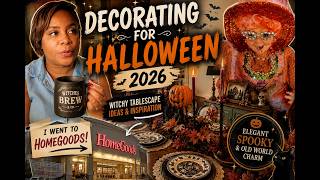 🎃 Come Decorate With Me | HomeGoods Finds & a Cozy Halloween Tablescape