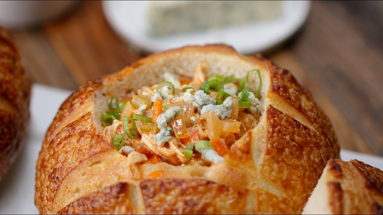 Hearty Buffalo Chicken Soup With Blue Cheese And Scallions Tasty