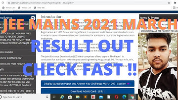 JEE  Mains 2021 Results Out | March Session Results Out | Percentile Vs Category Rank | JEE 2021 |