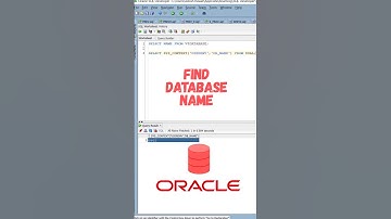 Find Oracle Database Name #oracle #sql #shorts