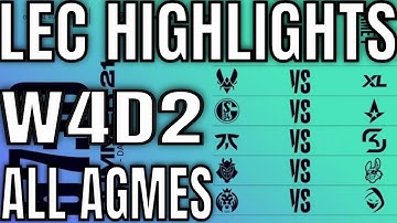 LEC Highlights ALL GAMES W4D2 Summer 2021