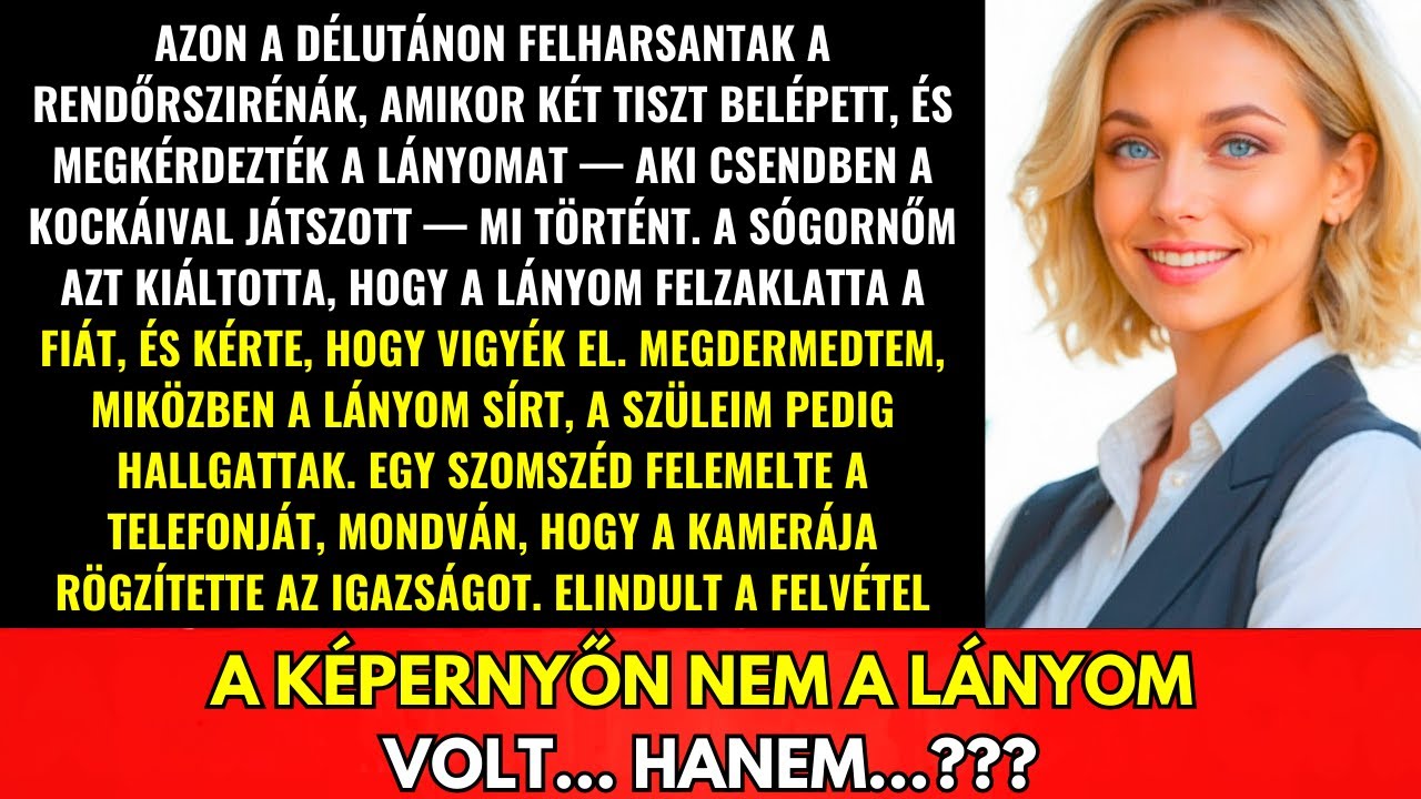 Azon A Délutánon A Sógornőm Kiabált, Hogy Vigyék El A Lányomat, De Az Igazság Kiderült