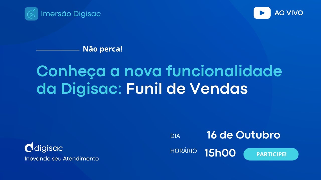 Conheça a nova funcionalidade da Digisac: Funil de Vendas - YouTube