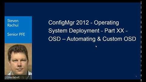 ConfigMgr 2012 Operating System Deployment Part XX Automating and Custom OSD