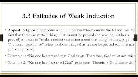 3.3 Fallacies of Weak Induction