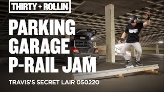 Parking Garage P-Rail Jam | Travis's Secret Lair 050220 | Aggressive Inline Skating