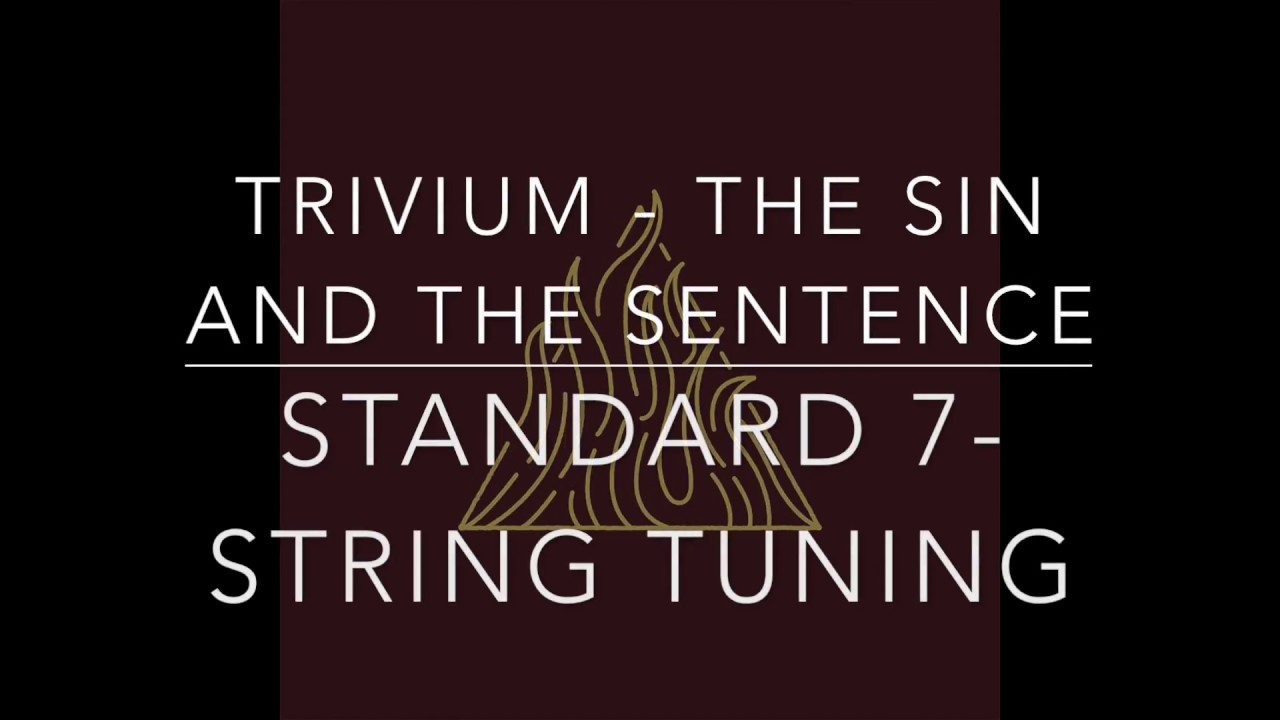 The Sin And The Sentence Standard Tuning YouTube