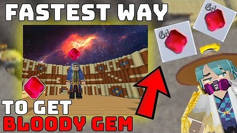 The Easiest And Fastest Way To Get Bloody Gem In Skyblock 😍 | Blockman Go