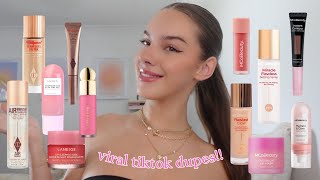 full face using viral makeup dupes... are they worth it?