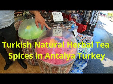 Turkish Natural Herbal Tea and Spices in Antalya Turkey | SV1