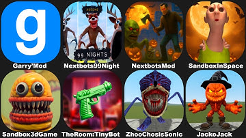 NEXTBOTS IN PLAYGROUND MOD 99 nights in the Forest,Sandbox in Space Halloween 2025,Jacko Jack,GMod