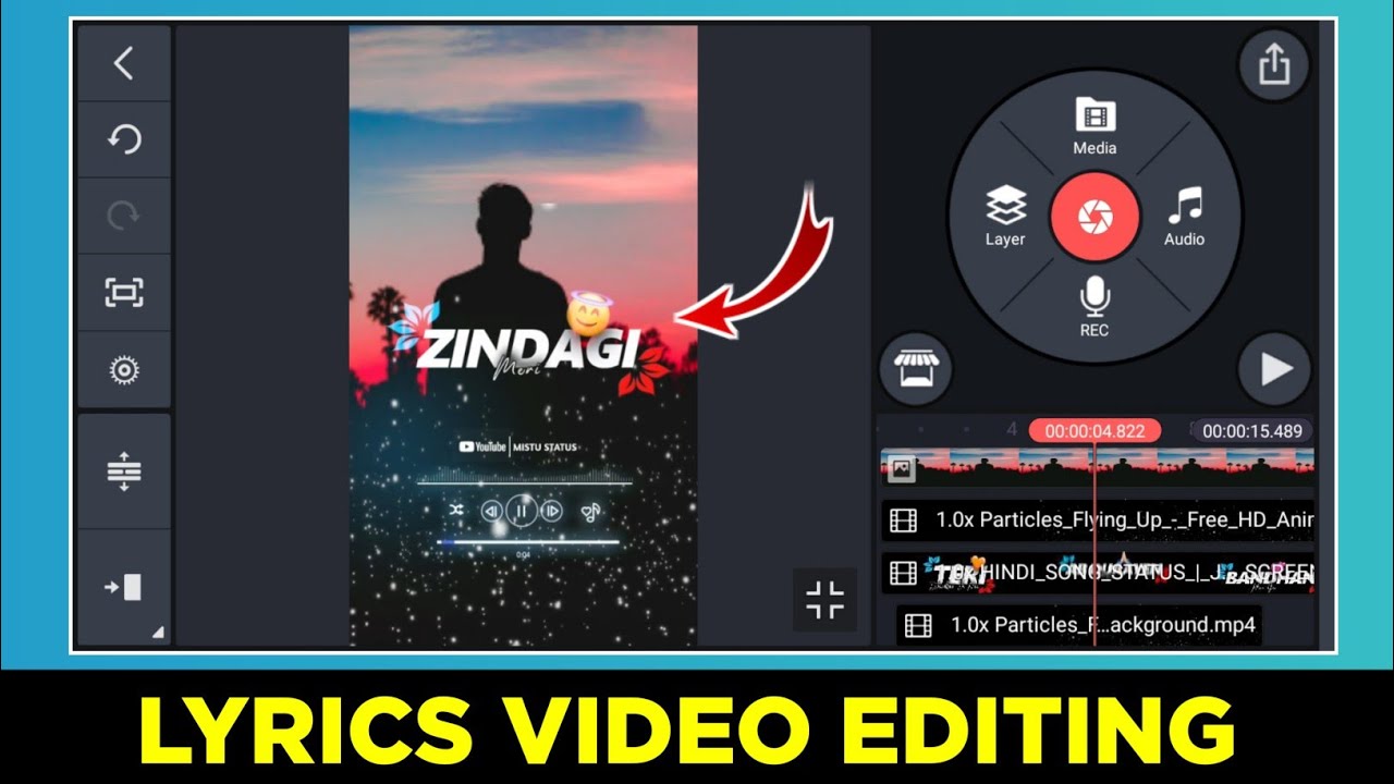 How To Creat Lyrics Video In Kinemaster Kinemaster Lyrics Video