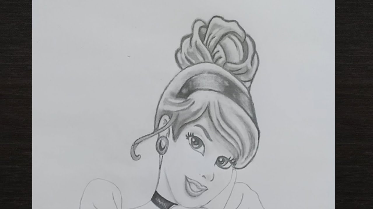 Cinderella Realistic Drawing - Drawing Skill