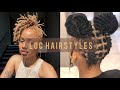 LOC HAIRSTYLES 🦋|easy ways to style your locs compilation🥥