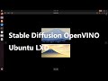 Stable Diffusion OpenVINO Ubuntu LXD