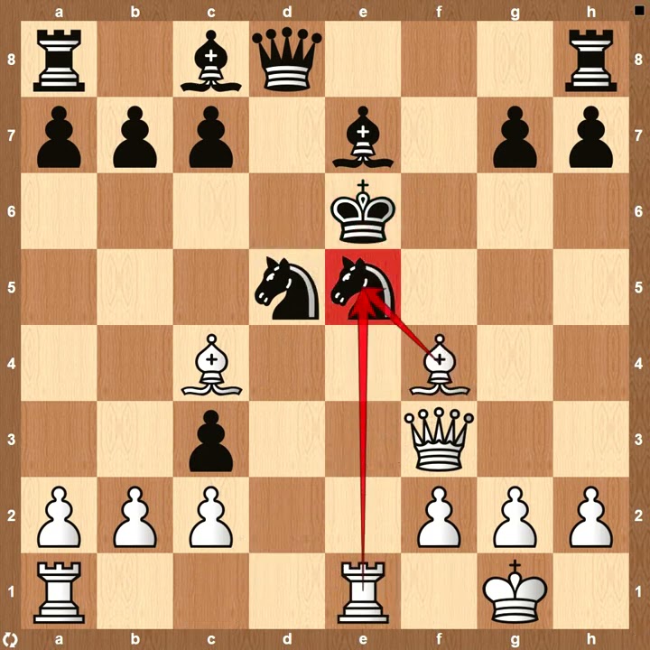 Classical attacking game by Paul Morphy with Queen sacrifice