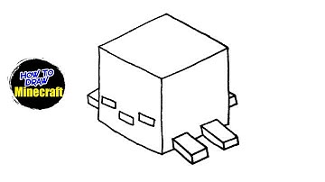 How To Draw Dried Ghast from Minecraft | Step-by-Step Drawing Tutorial (Easy!)