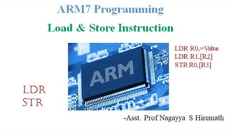 Load & Store -ARM7 Instructions | VTU | | CSE | | ECE | | Engineering |