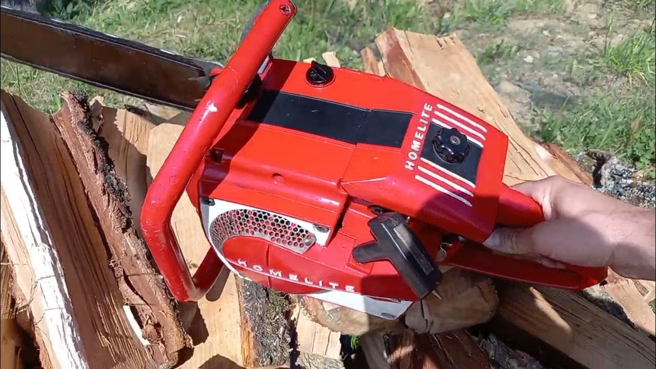 Homelite XL 913 chainsaw YouTube