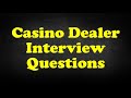 Casino Dealer Interview Questions - YouTube