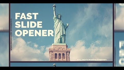 Fast Slide Opener | After Effects Template | Openers