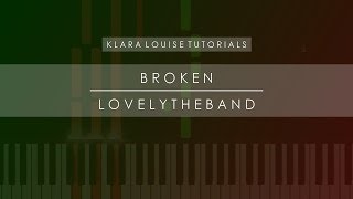 Video thumbnail of "BROKEN | Lovelytheband Piano Tutorial"