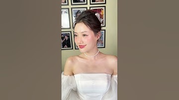 Hướng dẫn búi tóc cô dâu mùa cưới 2025..| Mai Phan Makeup #makeup