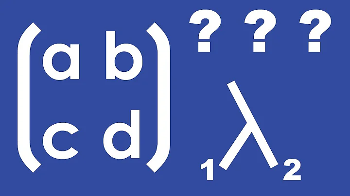 Eigenvalues (2x2) | fast and easy