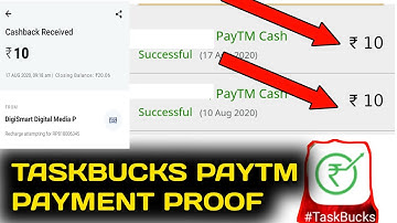 #TaskBucks Application earning proof | Paytm earning proof of taskbucks in hindi | Digvijay Singh
