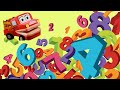 Los Números del 1 al 10. Canciones Infantiles Educativas. Video para niños.Barney el camión .