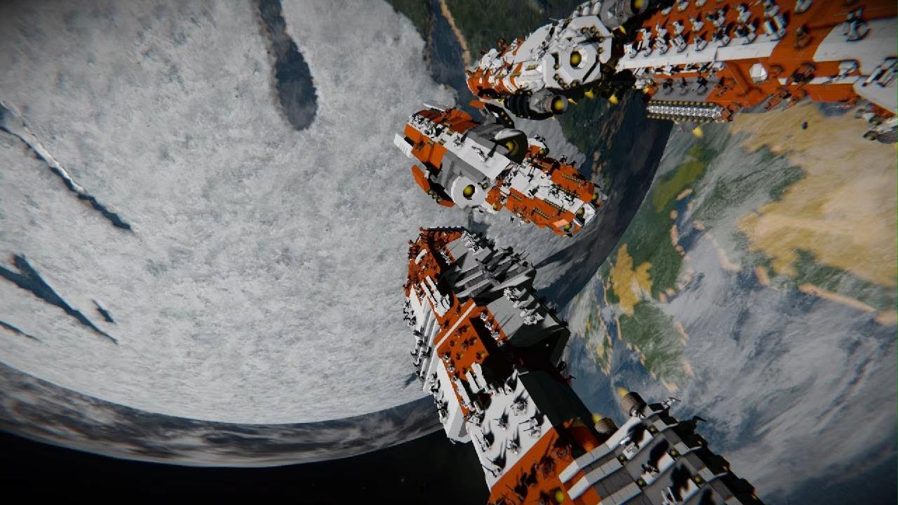 Space Engineers Fleet VS Planet 2 - YouTube